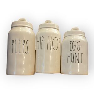 3 Rae Dunn Canisters Peeps Hip Hop Egg Hunt Easter